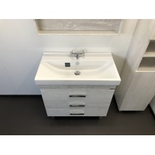 Тумба с раковиной Comforty Никосия 80Н 00004142204 Дуб белый