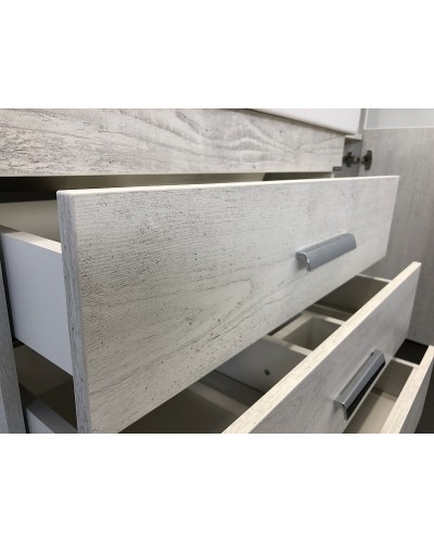 Тумба с раковиной Comforty Никосия 80Н 00004142204 Дуб белый