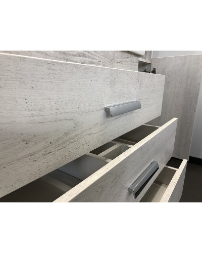 Тумба с раковиной Comforty Никосия 80Н 00004142204 Дуб белый