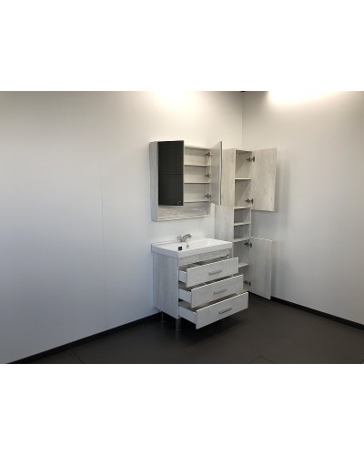 Тумба с раковиной Comforty Никосия 80Н 00004142204 Дуб белый