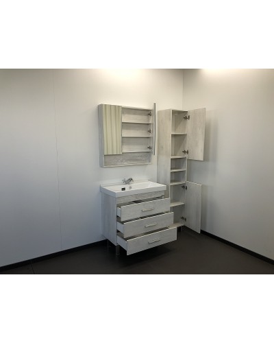 Тумба с раковиной Comforty Никосия 80Н 00004142204 Дуб белый