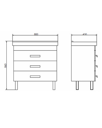 Тумба с раковиной Comforty Никосия 80Н 00004142204 Дуб белый