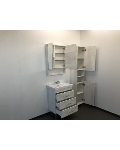 Тумба с раковиной Comforty Никосия 60Н 00004142203 Дуб белый