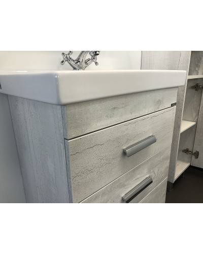 Тумба с раковиной Comforty Никосия 60Н 00004142203 Дуб белый