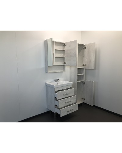 Тумба с раковиной Comforty Никосия 60Н 00004142203 Дуб белый