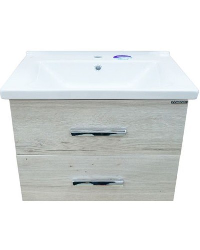 Тумба с раковиной Comforty Парма 80 00004143491 подвесная Дуб дымчатый