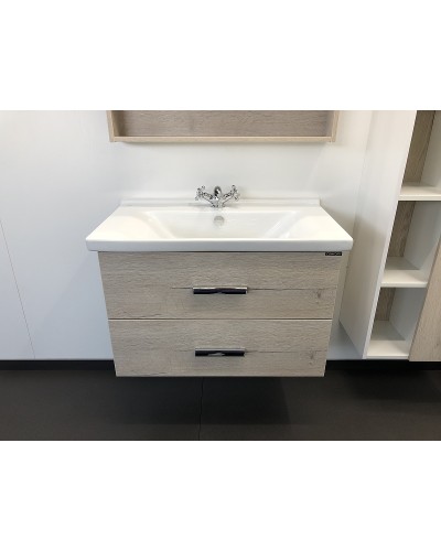 Тумба с раковиной Comforty Парма 80 00004143491 подвесная Дуб дымчатый