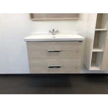 Тумба с раковиной Comforty Парма 80 00004143491 подвесная Дуб дымчатый