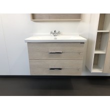 Тумба с раковиной Comforty Парма 80 00004143491 подвесная Дуб дымчатый