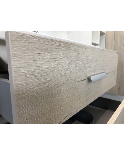 Тумба с раковиной Comforty Парма 80 00004143491 подвесная Дуб дымчатый