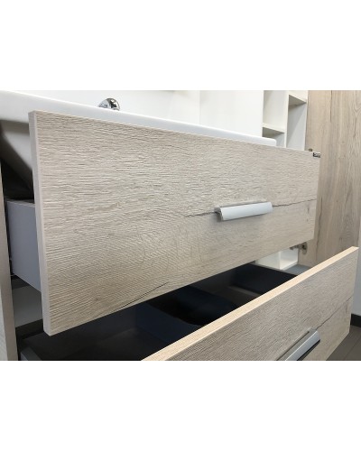 Тумба с раковиной Comforty Парма 80 00004143491 подвесная Дуб дымчатый