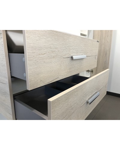 Тумба с раковиной Comforty Парма 80 00004143491 подвесная Дуб дымчатый