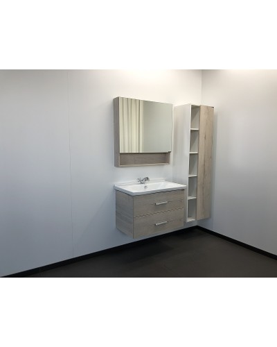 Тумба с раковиной Comforty Парма 80 00004143491 подвесная Дуб дымчатый