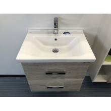 Тумба с раковиной Comforty Парма 60 00004143490 подвесная Дуб дымчатый