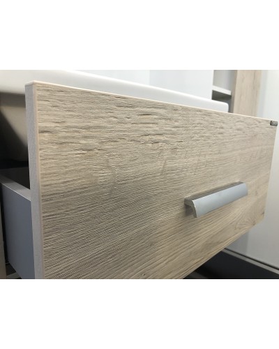 Тумба с раковиной Comforty Парма 60 00004143490 подвесная Дуб дымчатый