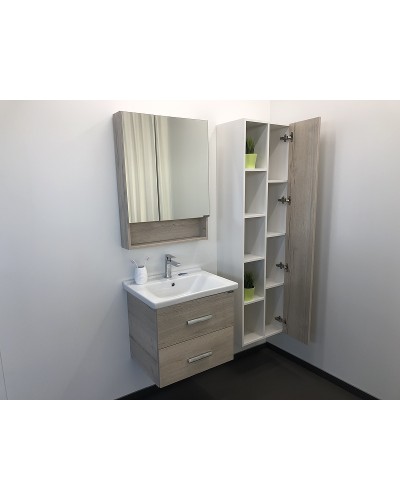 Тумба с раковиной Comforty Парма 60 00004143490 подвесная Дуб дымчатый