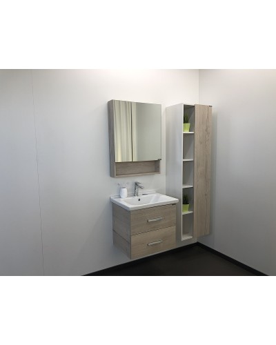 Тумба с раковиной Comforty Парма 60 00004143490 подвесная Дуб дымчатый