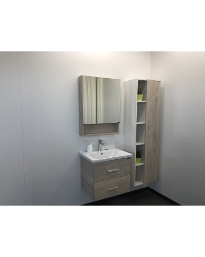 Тумба с раковиной Comforty Парма 60 00004143490 подвесная Дуб дымчатый