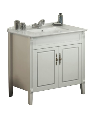 Тумба с раковиной Comforty Палермо 80 00004139245 Белая