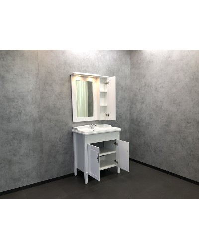 Тумба с раковиной Comforty Палермо 80 00004139245 Белая