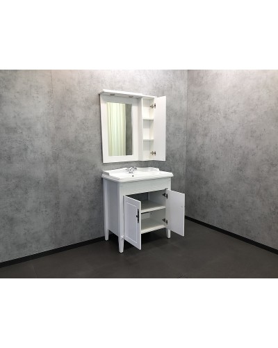 Тумба с раковиной Comforty Палермо 80 00004139245 Белая