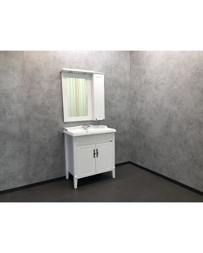 Тумба с раковиной Comforty Палермо 80 00004139245 Белая