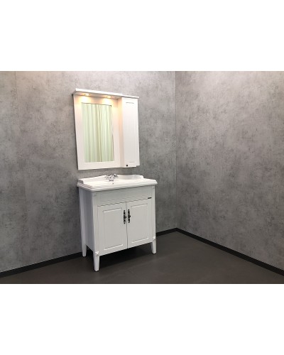 Тумба с раковиной Comforty Палермо 80 00004139245 Белая