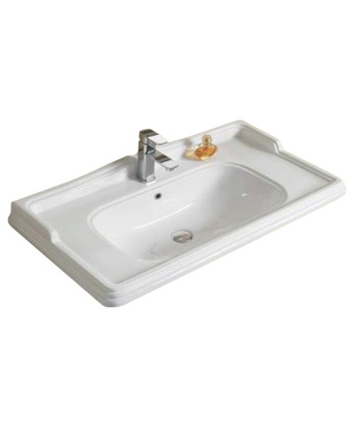 Тумба с раковиной Comforty Палермо 120 00004142367 Белая