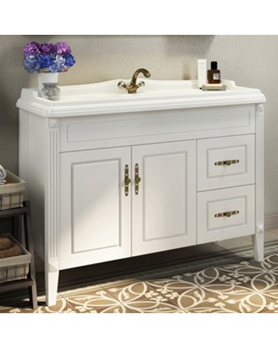 Тумба с раковиной Comforty Палермо 120 00004142367 Белая