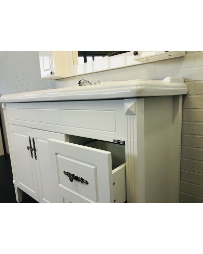 Тумба с раковиной Comforty Палермо 120 00004142367 Белая