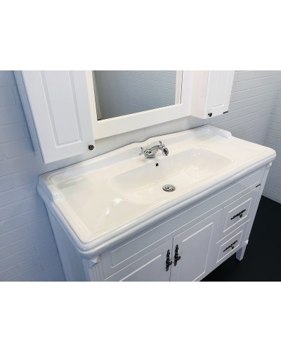 Тумба с раковиной Comforty Палермо 120 00004142367 Белая