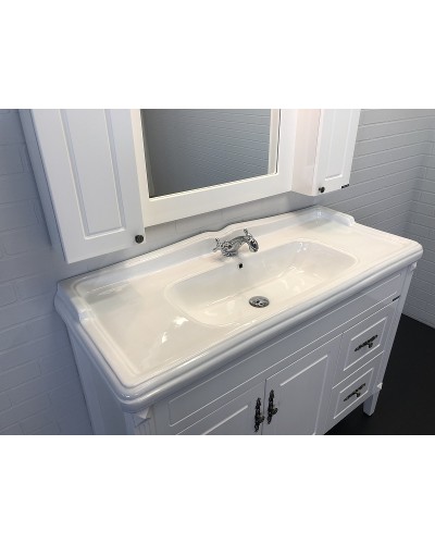 Тумба с раковиной Comforty Палермо 120 00004142367 Белая