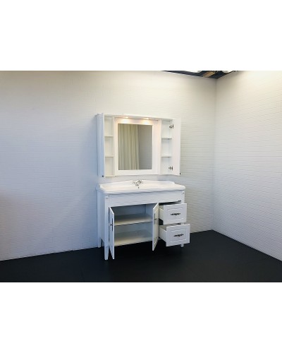 Тумба с раковиной Comforty Палермо 120 00004142367 Белая