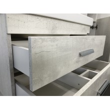 Тумба с раковиной Comforty Никосия 80 00004138839 подвесная Дуб белый