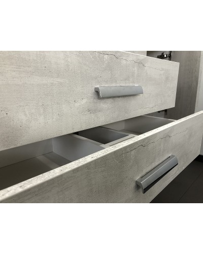 Тумба с раковиной Comforty Никосия 80 00004138839 подвесная Дуб белый