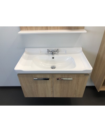 Тумба с раковиной Comforty Рига 80 00004139026 подвесная Дуб сонома