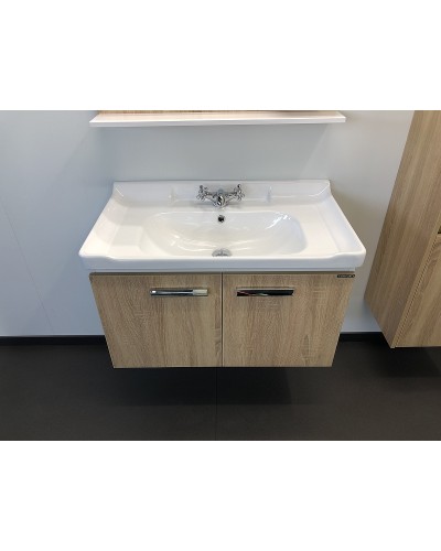 Тумба с раковиной Comforty Рига 80 00004139026 подвесная Дуб сонома
