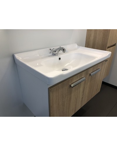 Тумба с раковиной Comforty Рига 80 00004139026 подвесная Дуб сонома
