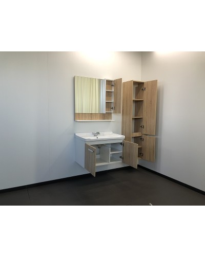 Тумба с раковиной Comforty Рига 80 00004139026 подвесная Дуб сонома