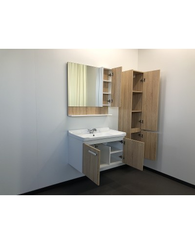 Тумба с раковиной Comforty Рига 80 00004139026 подвесная Дуб сонома