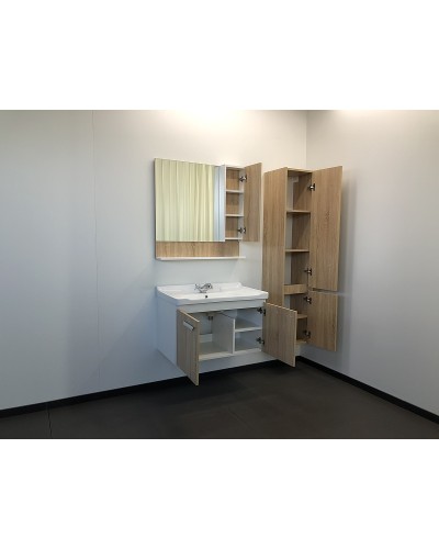 Тумба с раковиной Comforty Рига 80 00004139026 подвесная Дуб сонома