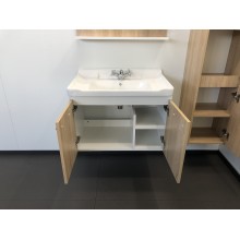 Тумба с раковиной Comforty Рига 70 00004142215 подвесная Дуб сонома