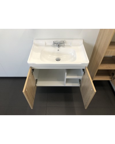 Тумба с раковиной Comforty Рига 70 00004142215 подвесная Дуб сонома