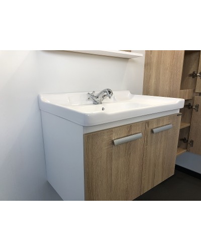 Тумба с раковиной Comforty Рига 70 00004142215 подвесная Дуб сонома