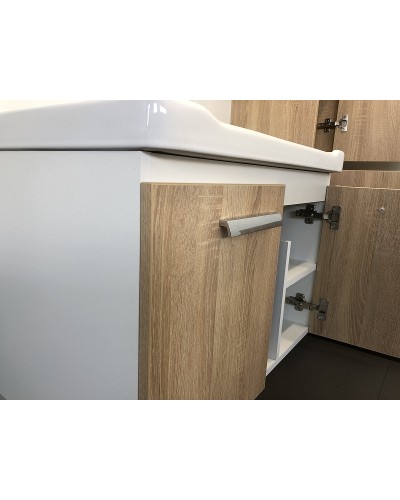 Тумба с раковиной Comforty Рига 70 00004142215 подвесная Дуб сонома