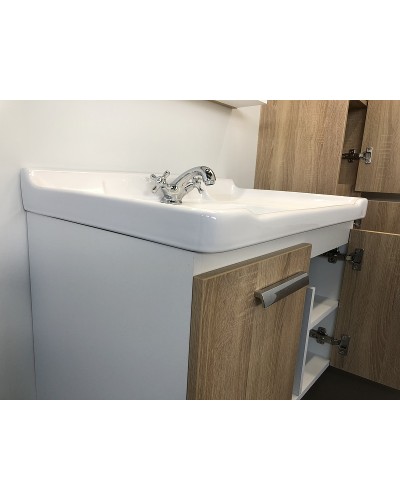 Тумба с раковиной Comforty Рига 70 00004142215 подвесная Дуб сонома