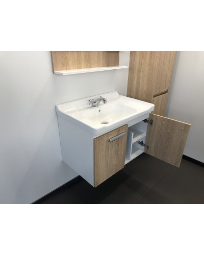 Тумба с раковиной Comforty Рига 70 00004142215 подвесная Дуб сонома