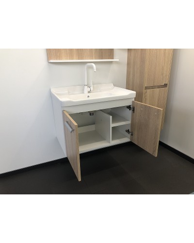 Тумба с раковиной Comforty Рига 70 00004142215 подвесная Дуб сонома