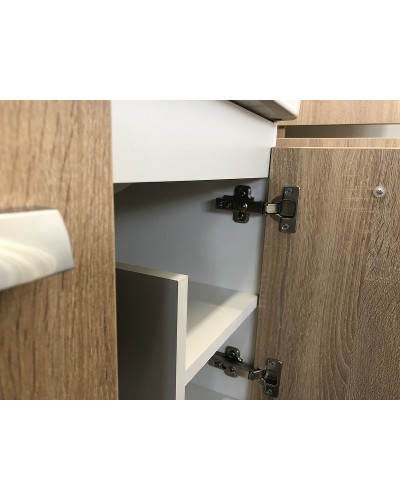 Тумба с раковиной Comforty Рига 70 00004142215 подвесная Дуб сонома
