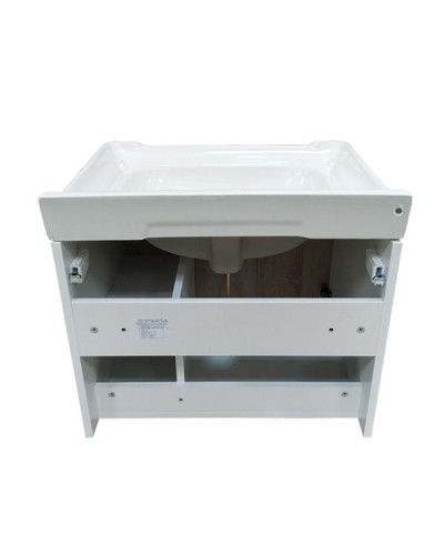 Тумба с раковиной Comforty Рига 60 00004142213 подвесная Дуб сонома